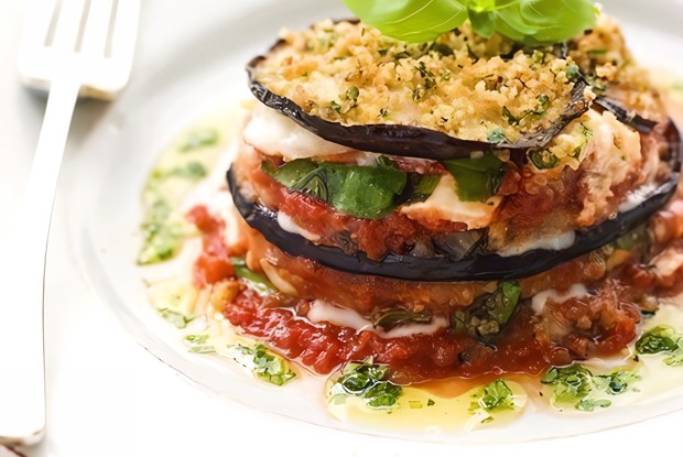 Баклажаны, запеченные с фаршем