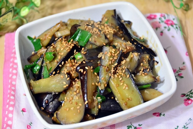 Баклажаны по-корейски с кунжутом