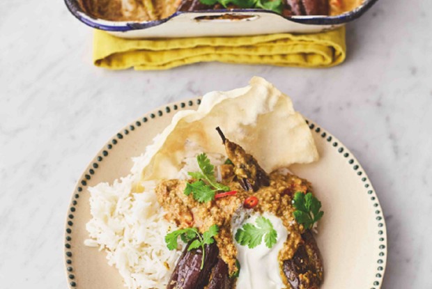 Баклажаны с карри