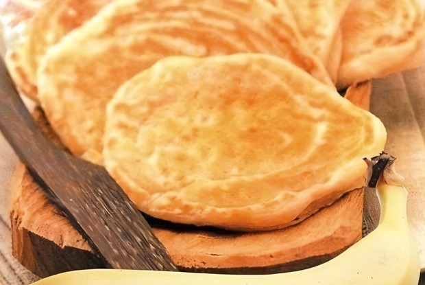Банановые оладьи с овсянкой