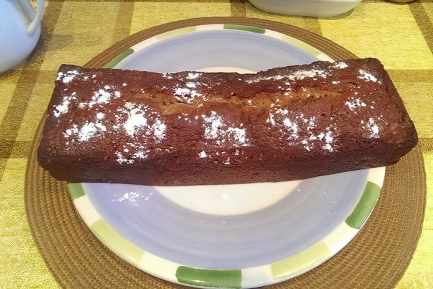 Банановый кекс с грецкими орехами