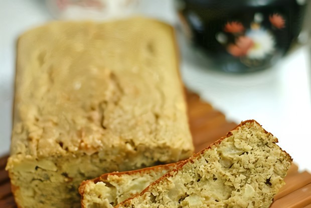 Банановый кекс с яблоком