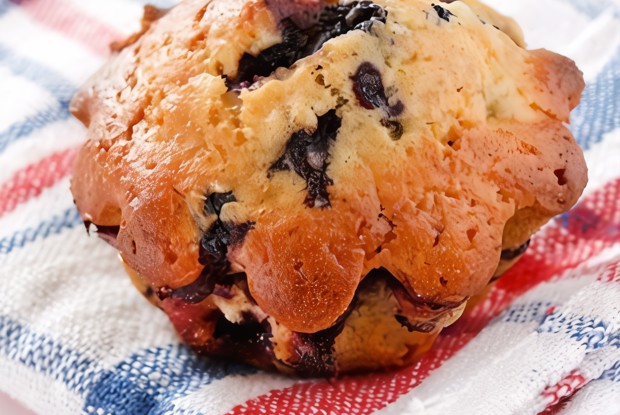 Бананово-черничные маффины