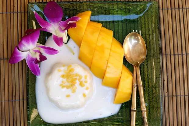 Бананово-кокосовый пудинг с тапиокой (che chuoi)