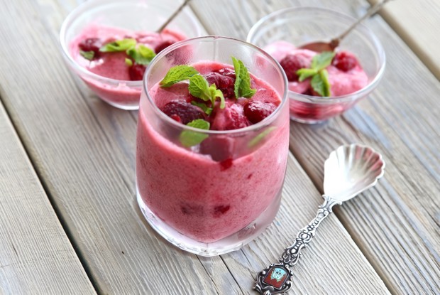 Бананово-малиновый сорбет