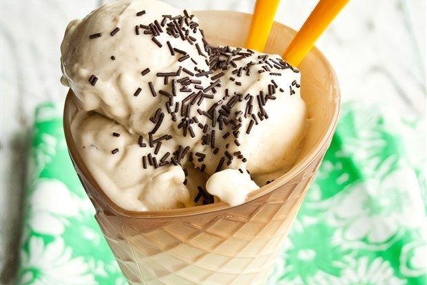 Бананово-ванильное мороженное