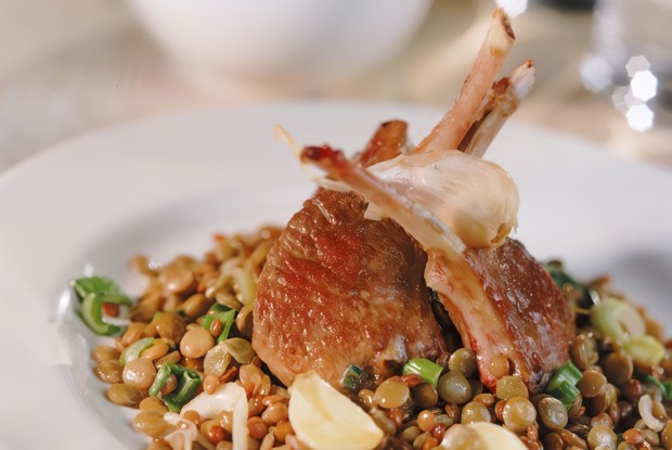 Баранина с чечевицей