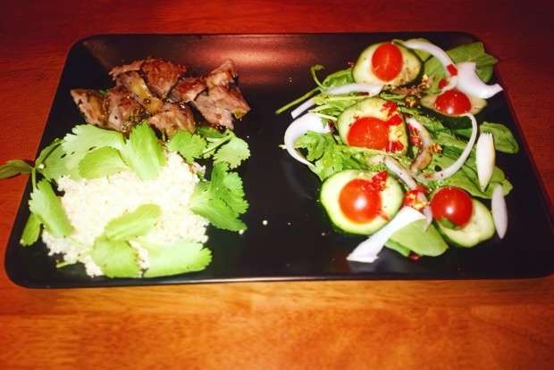 Баранина с киноа