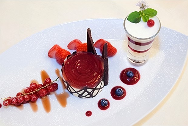 Баварезе с десертным вином