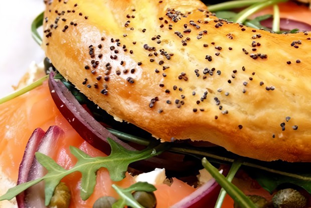 Бейгл с семгой