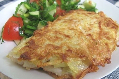 Белая рыба в картофельной корочке