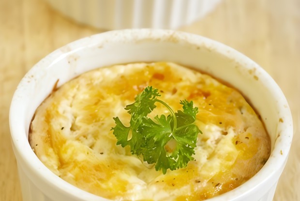 Белковый омлет с овощами