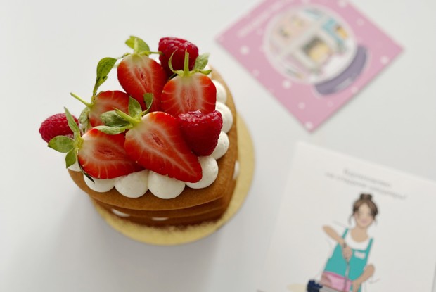 Бенто-торт «Медовое сердце»