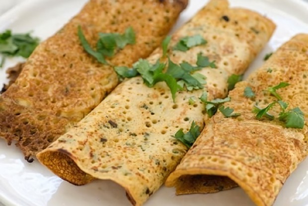 Безглютеновые блины пудла из нутовой муки