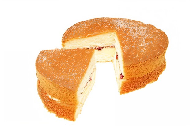 Бисквитное пирожное с вареньем