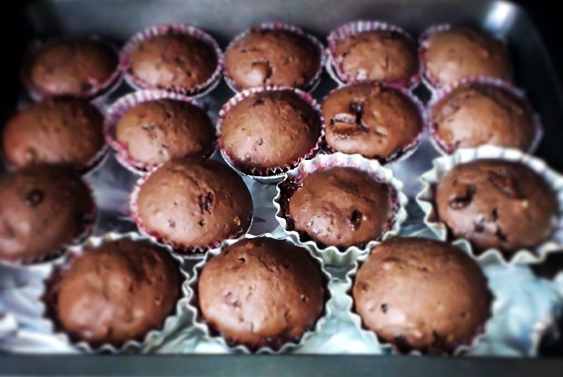 Быстрые шоколадные маффины