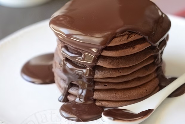 Быстрые шоколадные оладьи