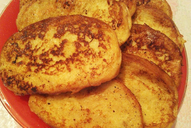 Быстрые золотистые гренки