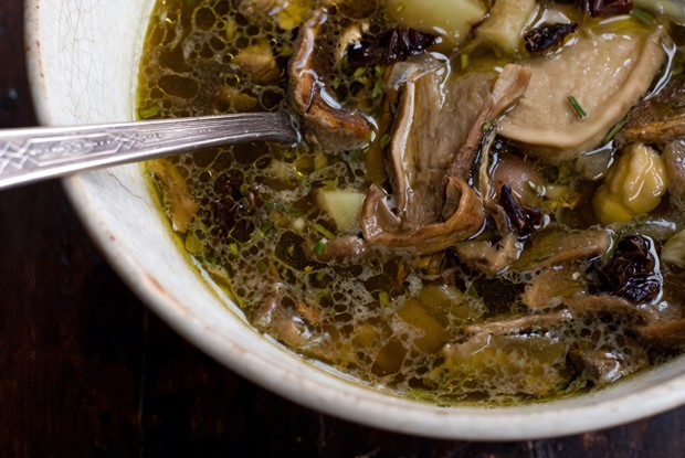 Быстрый грибной суп