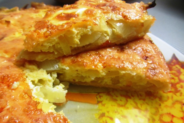 Быстрый луковый пирог