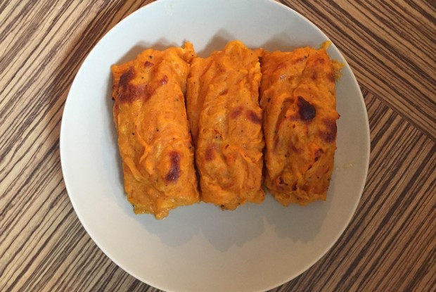 Биточки из батата, тыквы и моркови