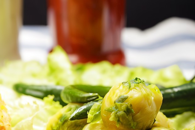 Бланшированная брюссельская капуста