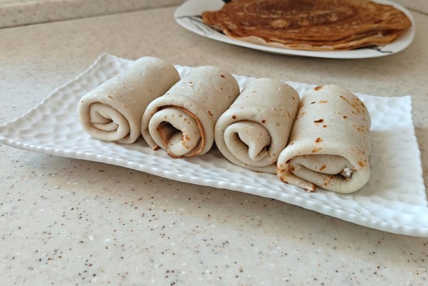 Блинчики с сыром адыгейским