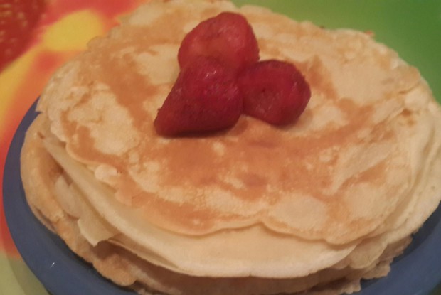 Блины на скорую руку на молоке и воде