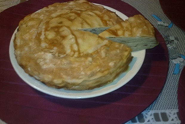 Блинный торт «Яблочный Спас»