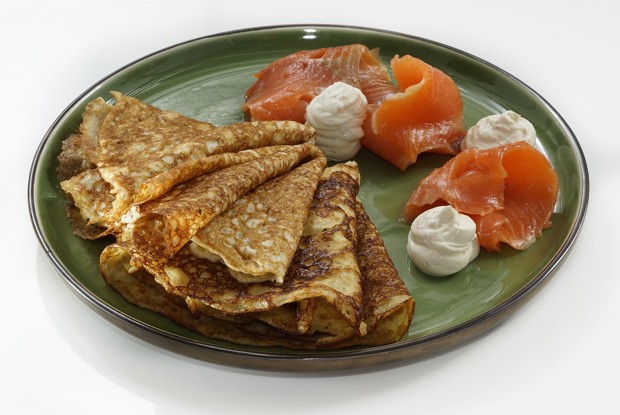 Блины без муки с кедровыми орешками