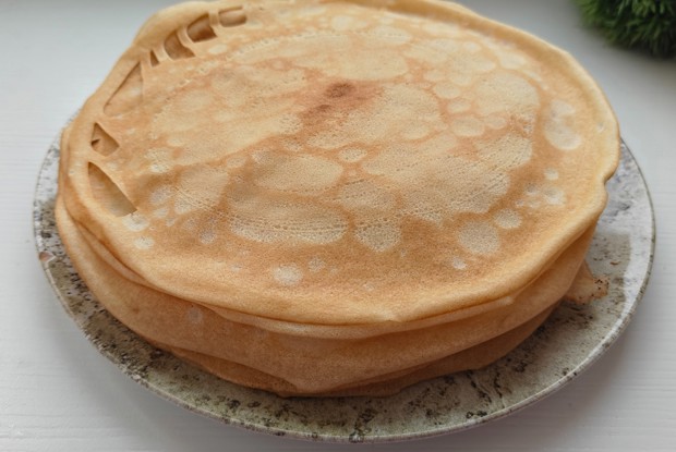 Блины домашние на молоке и кипятке