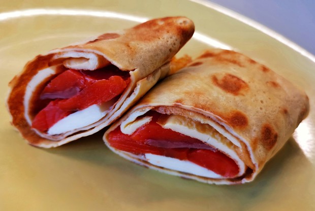 Блины с красной рыбой