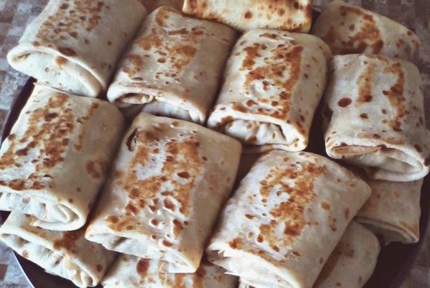 Блины с мясом