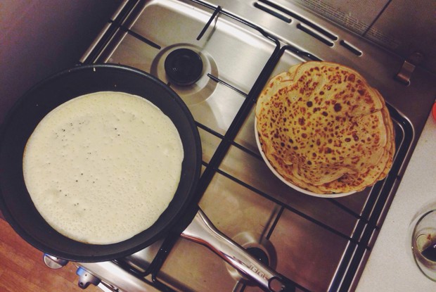 Блины с содой на кефире