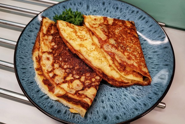 Блины с сыром и зеленью