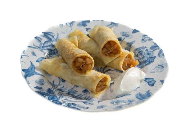 Блины с яблочным конфитюром