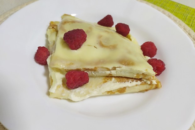 Блины в сметанной заливке