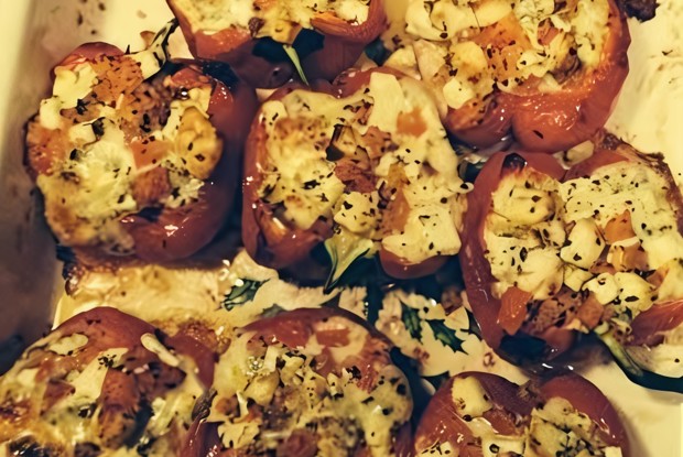 Болгарские перцы, запеченные с сыром