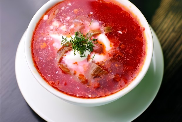 Борщ из вымоченной свеклы