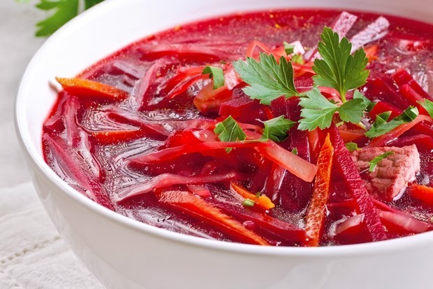 Борщ на говяжей грудинке