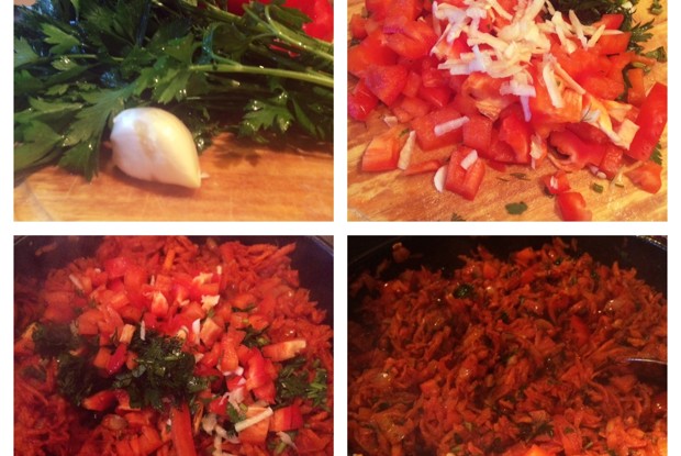 Борщ на курином бульоне