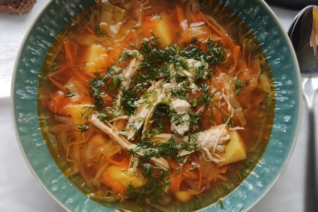 Борщ с помидорами