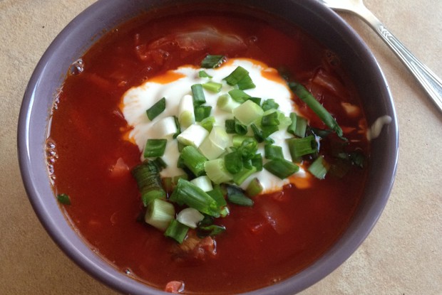 Борщ из говядины