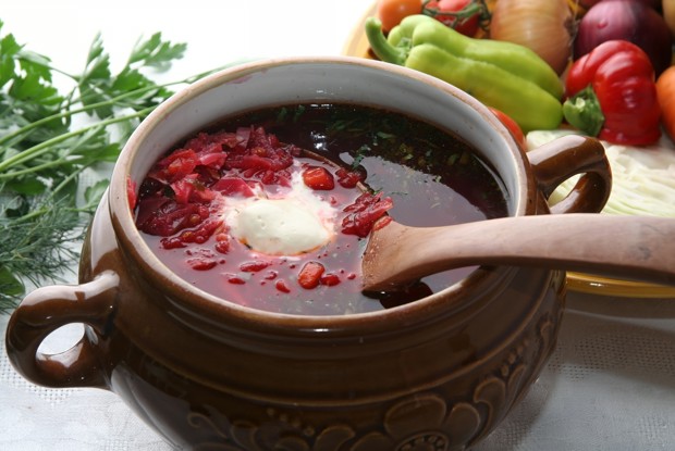 Борщ со свекольным квасом