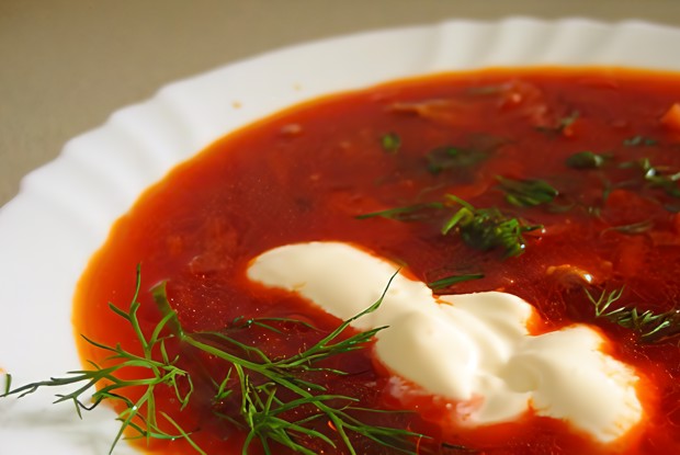 Борщ со свежей капустой