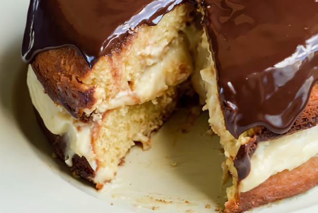 Бостонский пирог с кремом