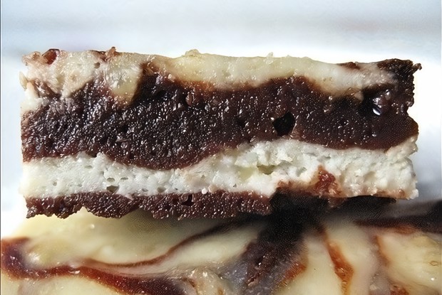 Брауни с бананом и творогом