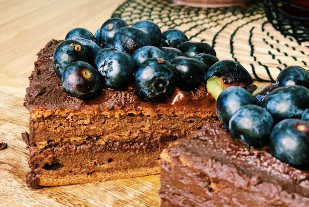Брауни с голубикой