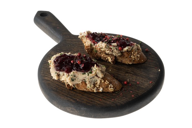 Брускетты с куриным риетом