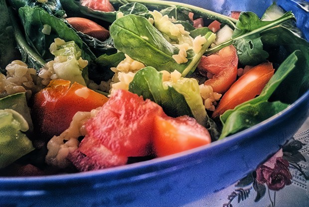 Булгур со свежими овощами